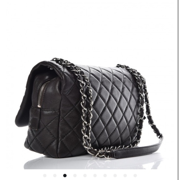 Authentic Chanel East Flap Jumbo Zip Around Flap Bag in Brown - Picture 3 of 3